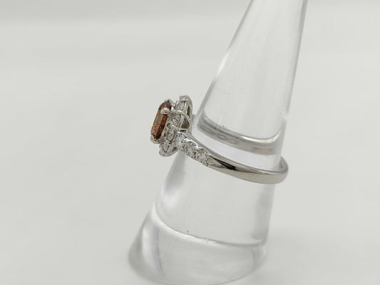 D1.418ct FD0.82ct PT900 5.8g Ring