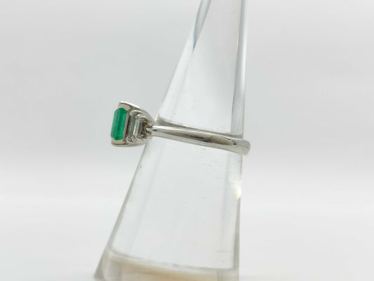 E1.26ct D0.33ct Pt900 4.8g Ring