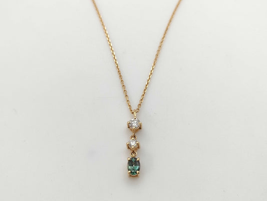 AX0.189ct D0.13ct K18 2.2g Necklace
