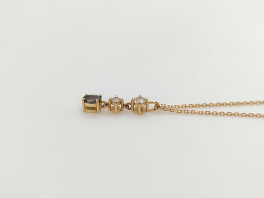 AX 0.189ct D 0.13ct K18 2.2g Necklace