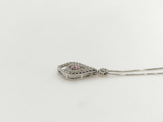 D0.088/0.12ct PT900/850 3.0g Necklace