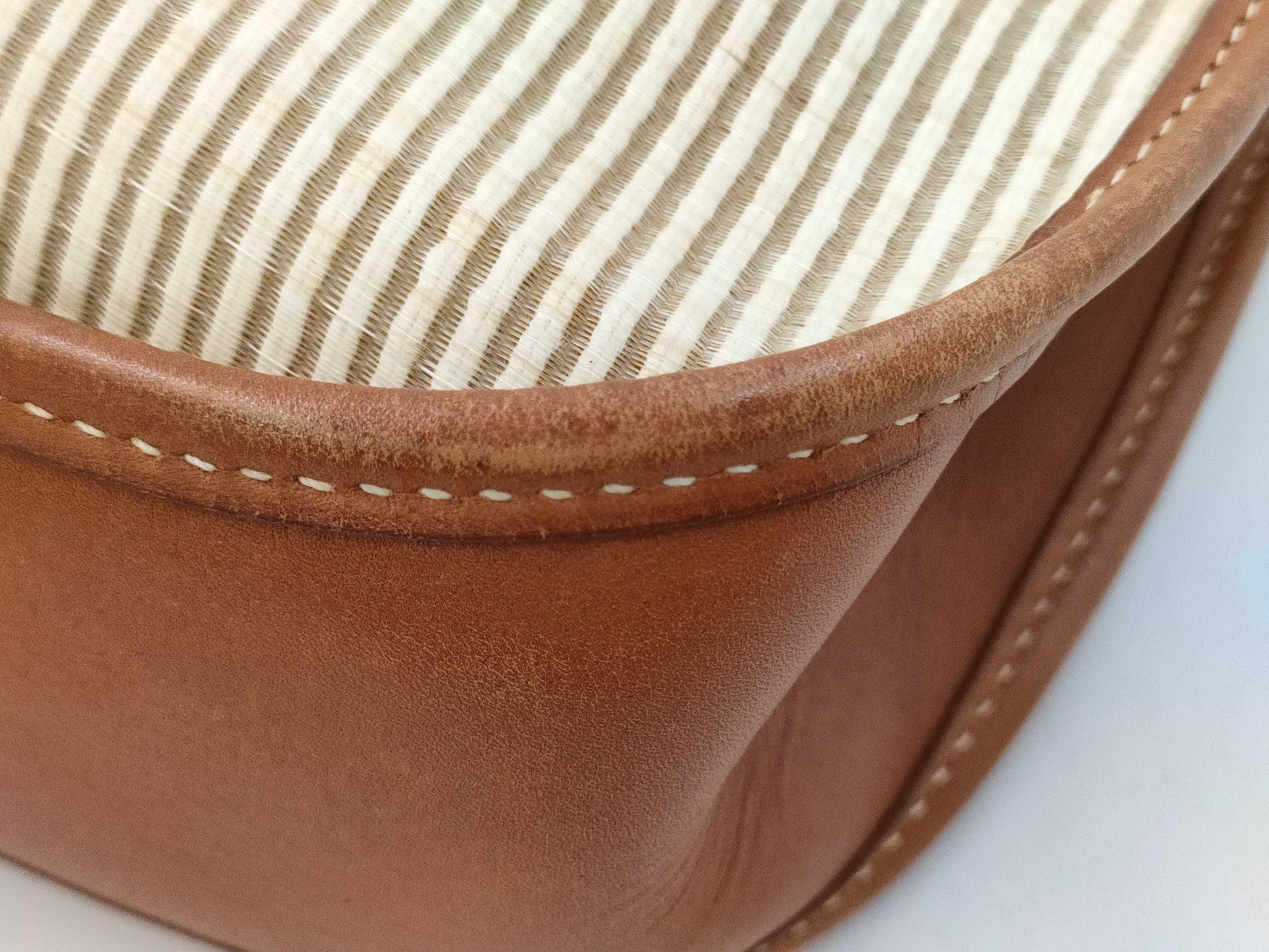 HERMES Evelyn PM □E Clinolane Stripe x Brown x Gold Shoulder Bag