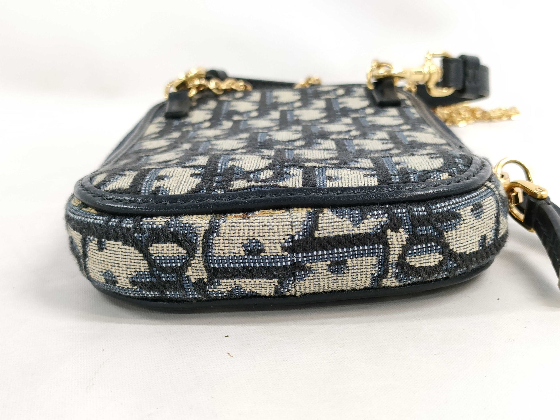 Dior Trotter Shoulder Bag with Pouch, Box and Chain
