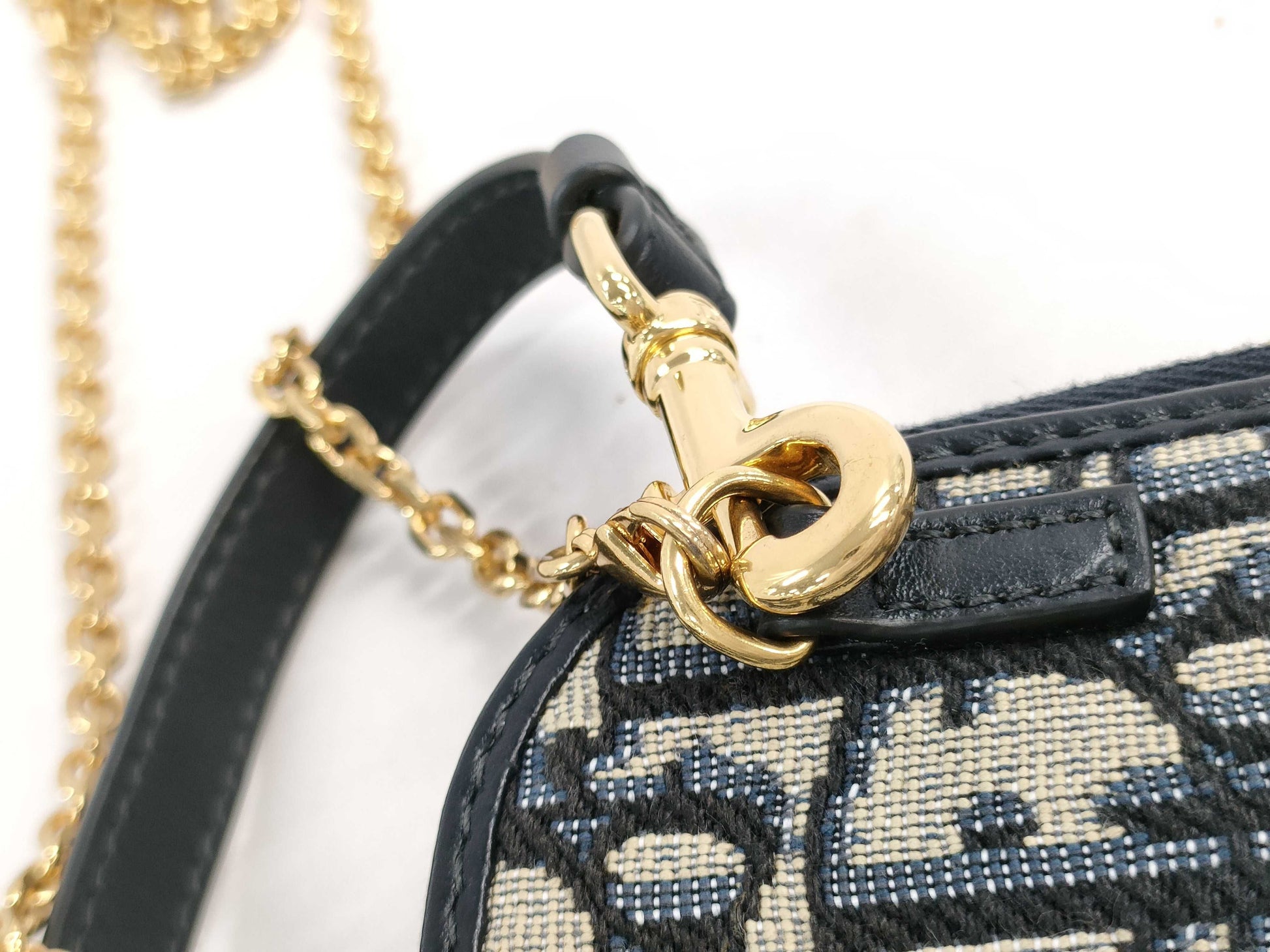 Dior Trotter Shoulder Bag with Pouch, Box and Chain