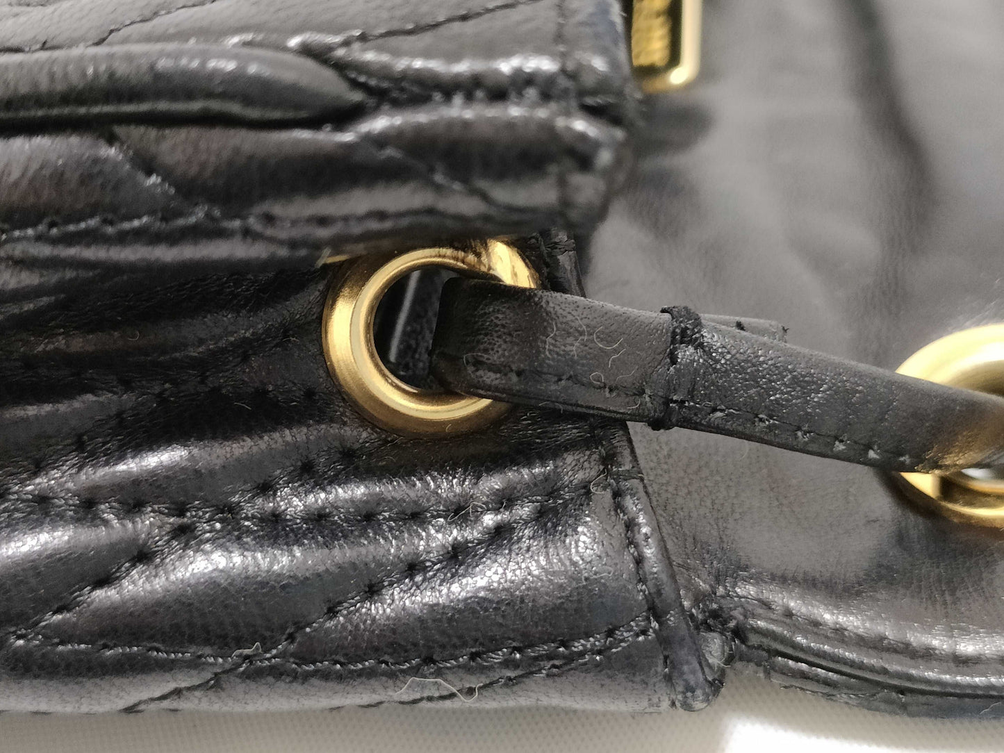 BALLY BALLY Shoulder Bag Quilted Black Shoulder Bag