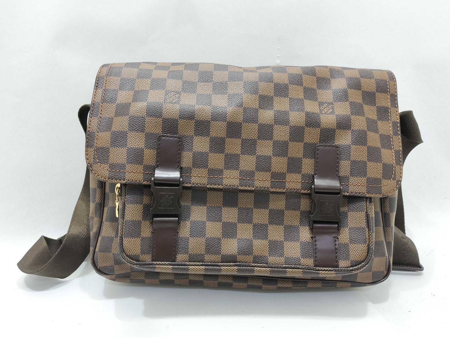 LOUIS VUITTON Damier Louis Vuitton Melville Shoulder Bag Damier Brown Shoulder Bag