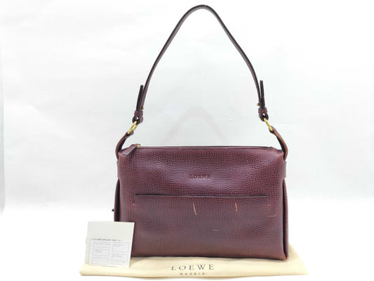 LOEWE Shoulder Bag Burgundy Shoulder Bag