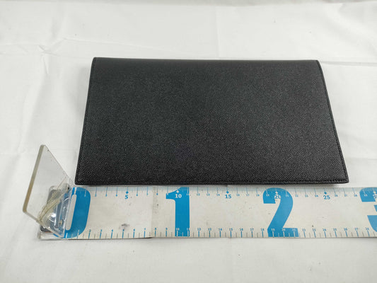 SAINT LAURENT YSL Logo Uptown Clutch Bag Black W27cm Clutch Bag