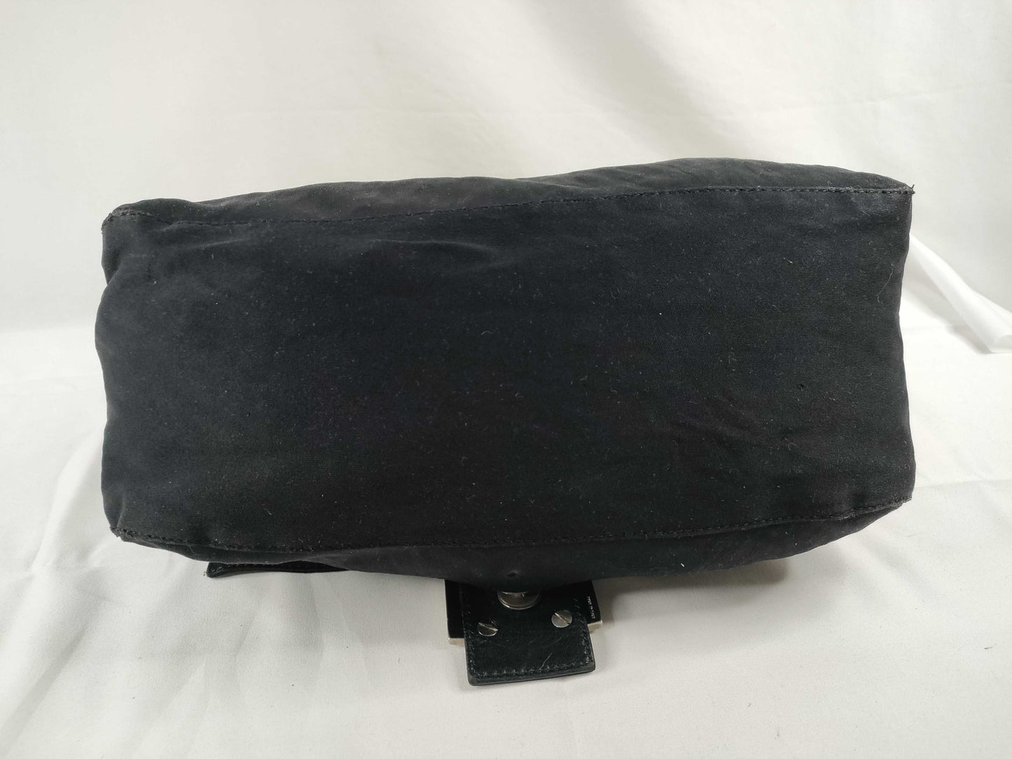 FENDI Mamma FENDI Nylon Mamma Bucket Shoulder Bag Black W28cm Sticky Shoulder Bag