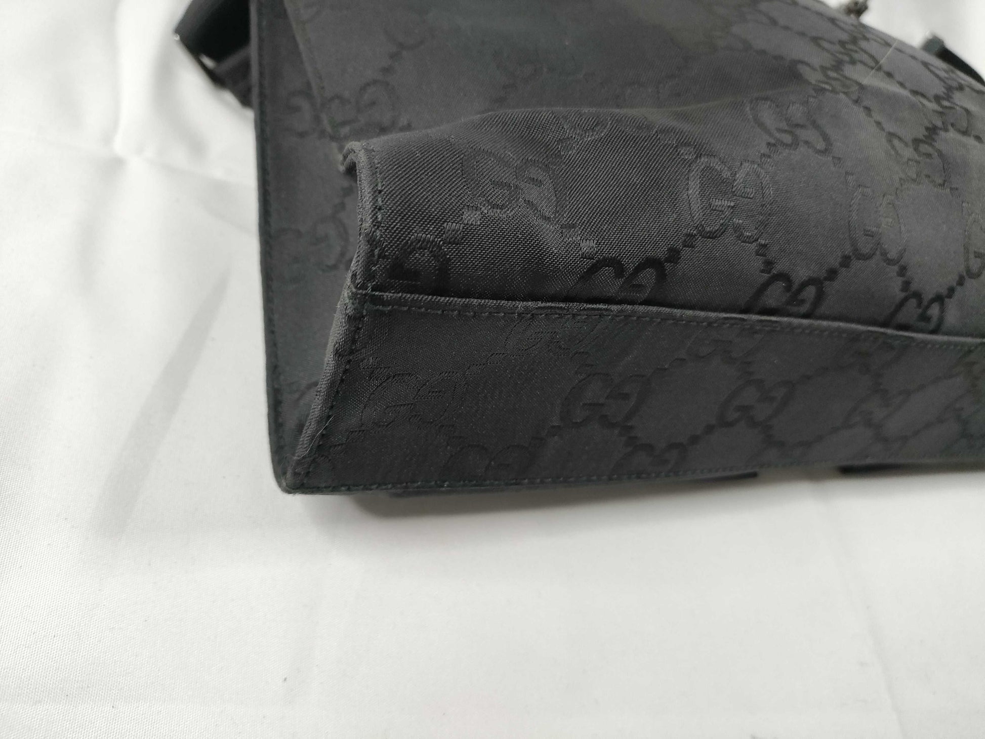 GUCCI GUCCI GG Nylon Shoulder Bag Black W32cm Shoulder Bag