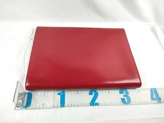 LOUIS VUITTON Epi LV Epi Opera Line Tri-fold Briefcase Red W35cm Bag