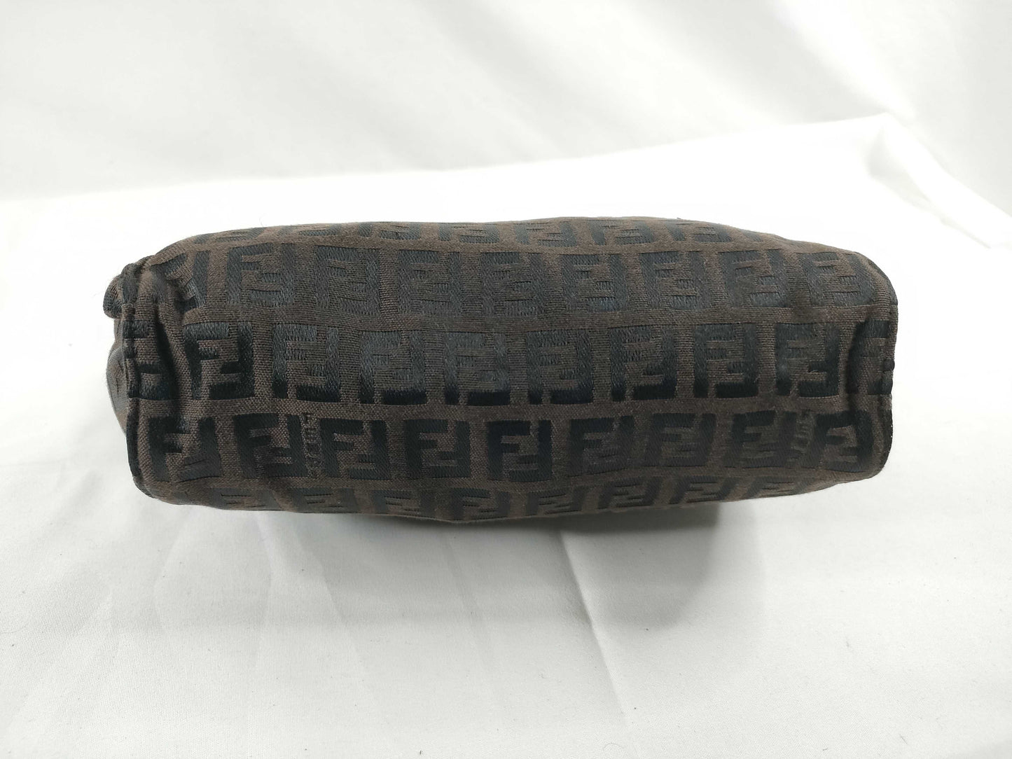 FENDI FENDI Zucchino Pouch 7N0007-019 Brown/Black W18.5cm Pouch