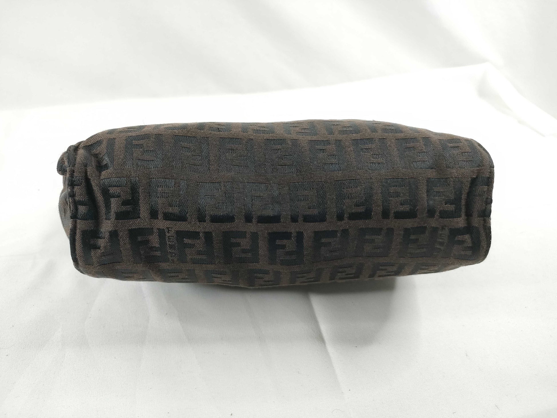 FENDI FENDI Zucchino Pouch 7N0007-019 Brown/Black W18.5cm Pouch