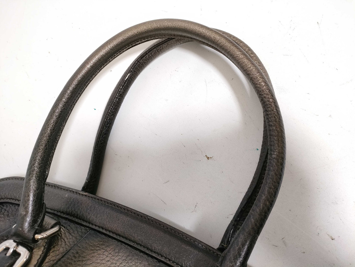 PRADA PRADA Leather Doctor's Bag Handbag Gradient Bronze W37cm Handbag