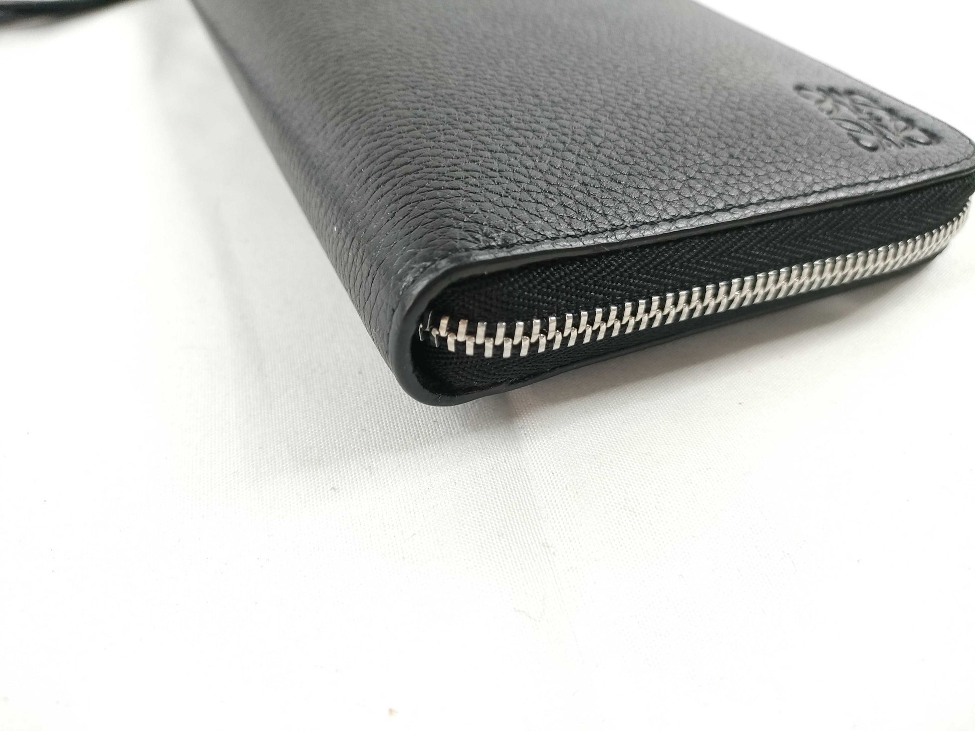 LOEWE Anagram Zip Around Wallet Long Wallet 061829 Navy Wallet