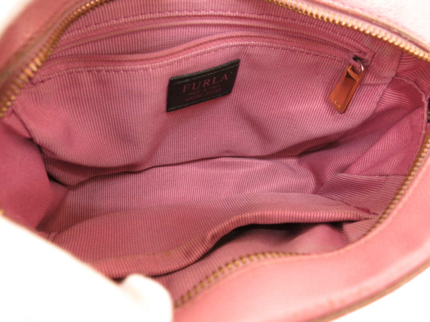 FURLA FURLA 4-Point Mountain Leather Shoulder Clutch Hand Tote Bag Shoulder Bag