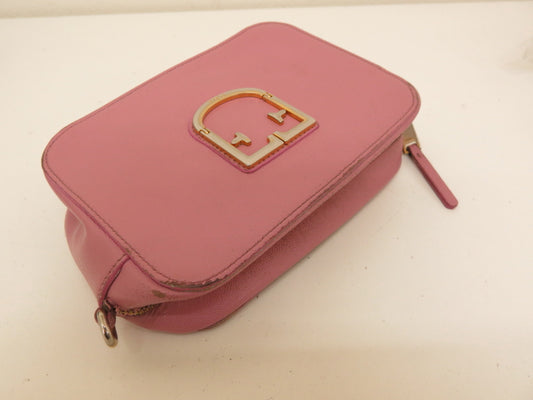 FURLA FURLA 4-Point Mountain Leather Shoulder Clutch Hand Tote Bag Shoulder Bag