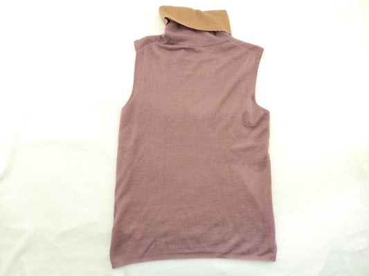 HERMES HERMES 100% Cashmere High Neck Knit Top