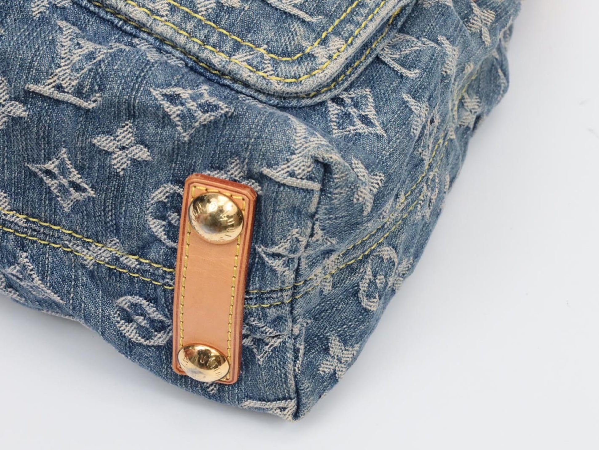 LOUIS VUITTON Monogram Denim Baggy PM M95049 Shoulder Bag