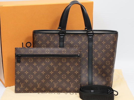 LOUIS VUITTON 20 Monogram MacArthur Weekend Tote PM M45734 RFID Verified Shoulder Bag