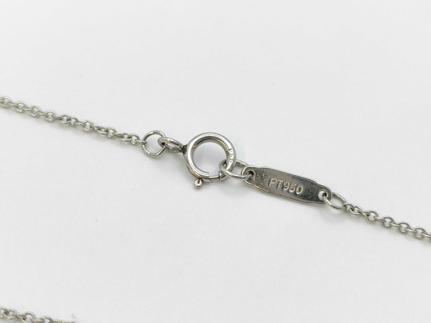 Tiffany&Co. Floral Motif 4PD PT950 3.4g Necklace