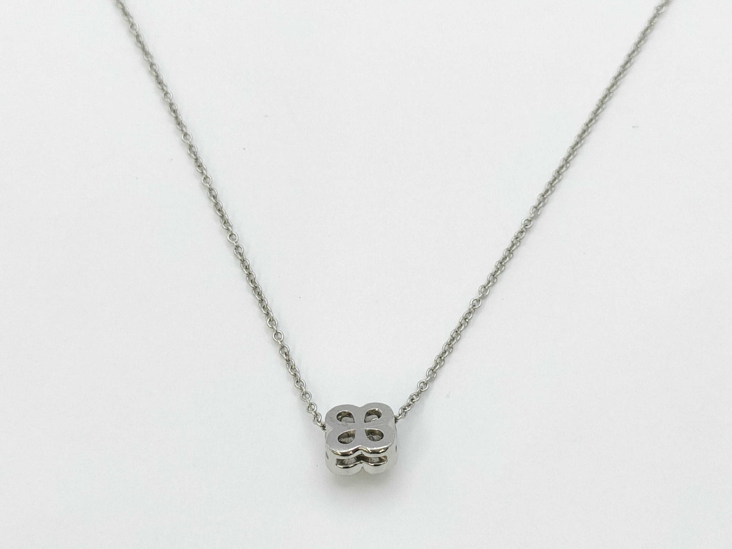 Tiffany&Co. Floral Motif 4PD PT950 3.4g Necklace