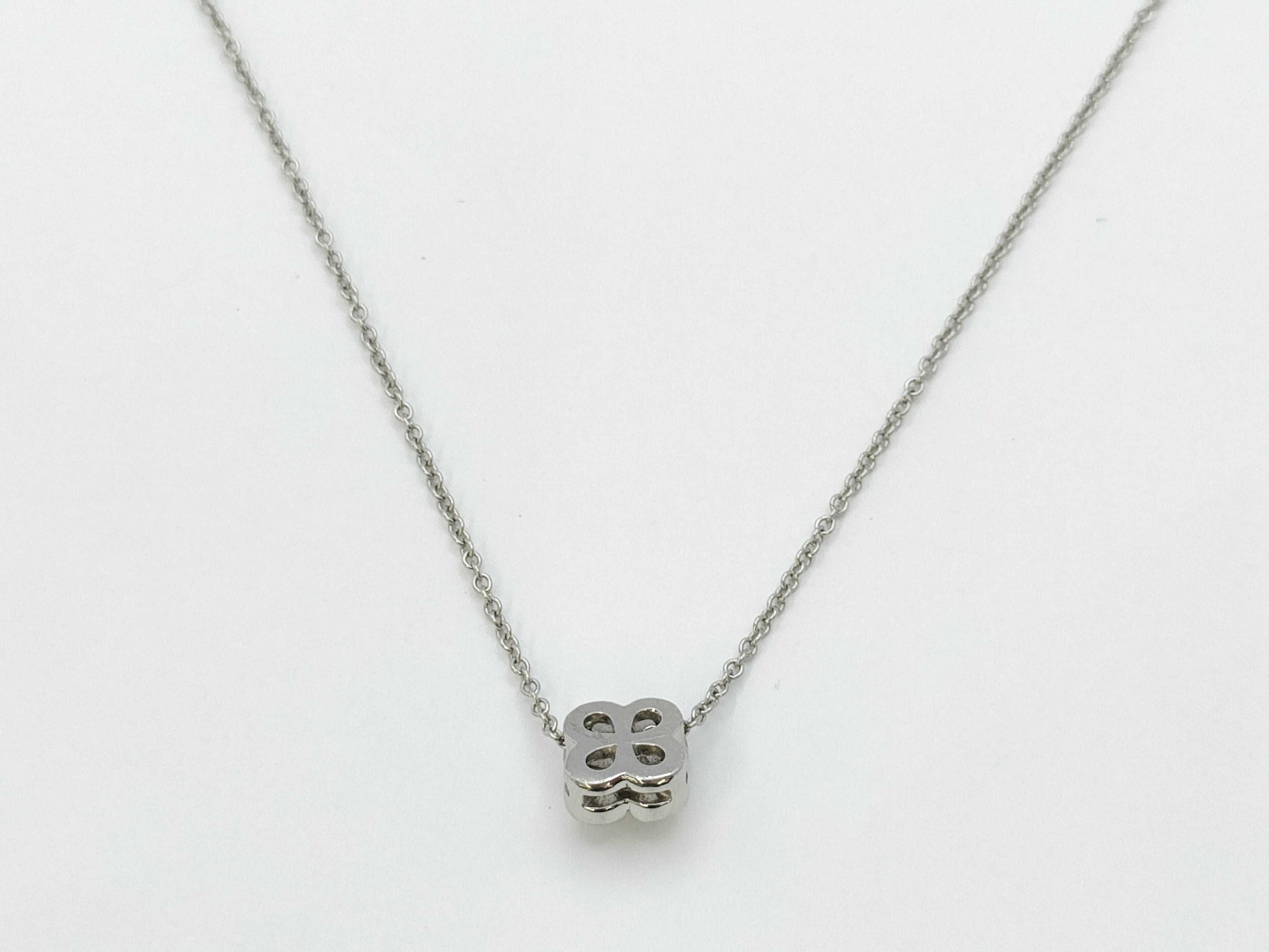 Tiffany&Co. Floral Motif 4PD PT950 3.4g Necklace