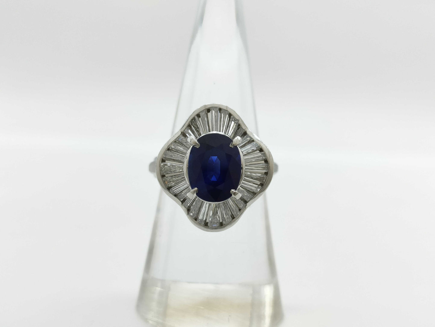S2.53ct D1.32ct Pt900 11.0g Ring