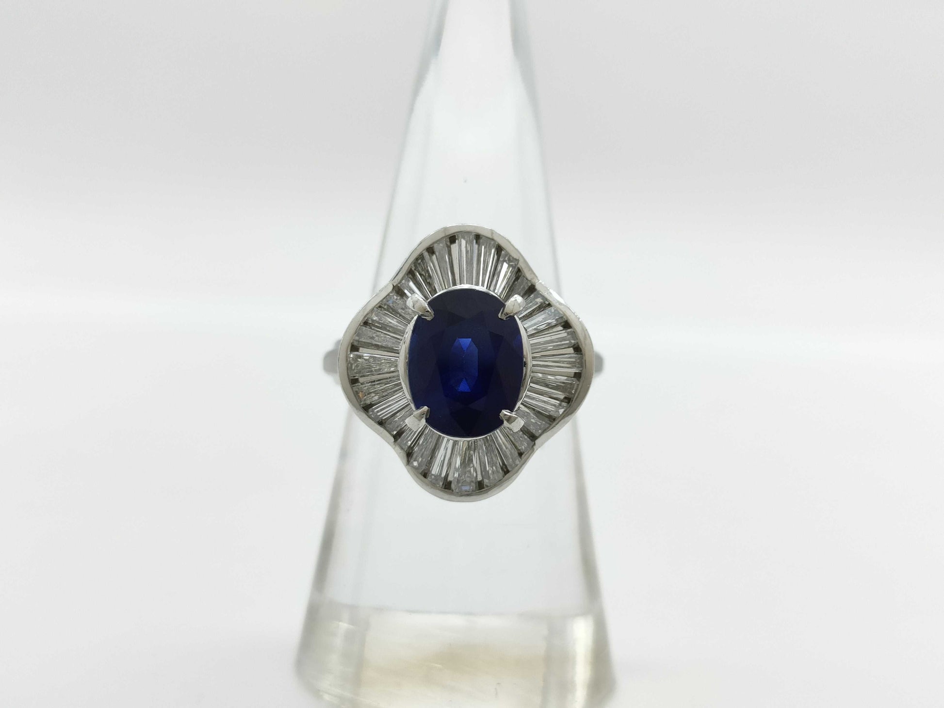 S2.53ct D1.32ct Pt900 11.0g Ring