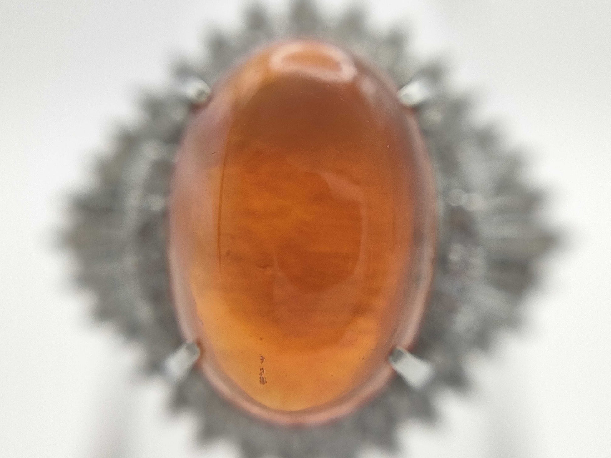 FOP3.08ct D0.81ct Pt900 8.6g Ring