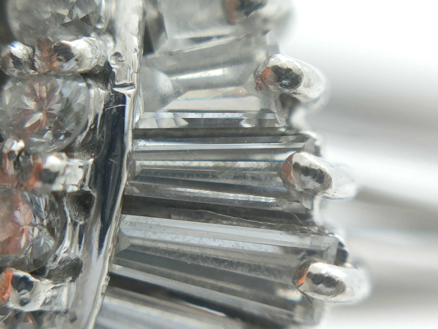 FOP3.08ct D0.81ct Pt900 8.6g Ring