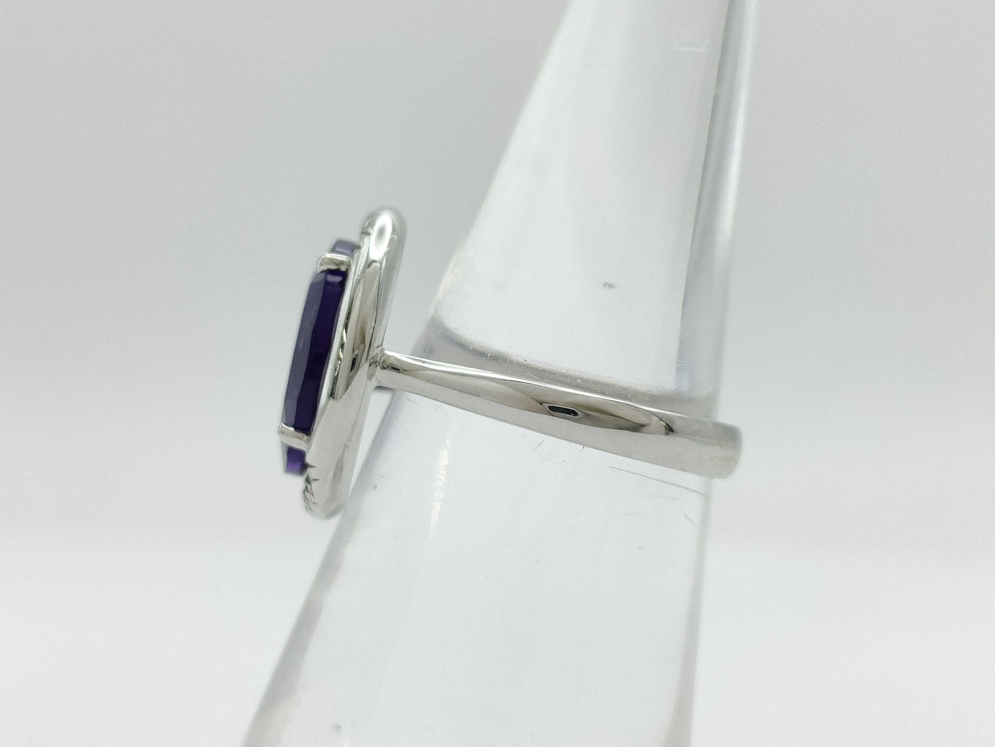 Zokkai Amethyst Diamond 750 5.2g Ring