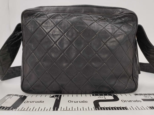 CHANEL Fringe Black Shoulder Bag