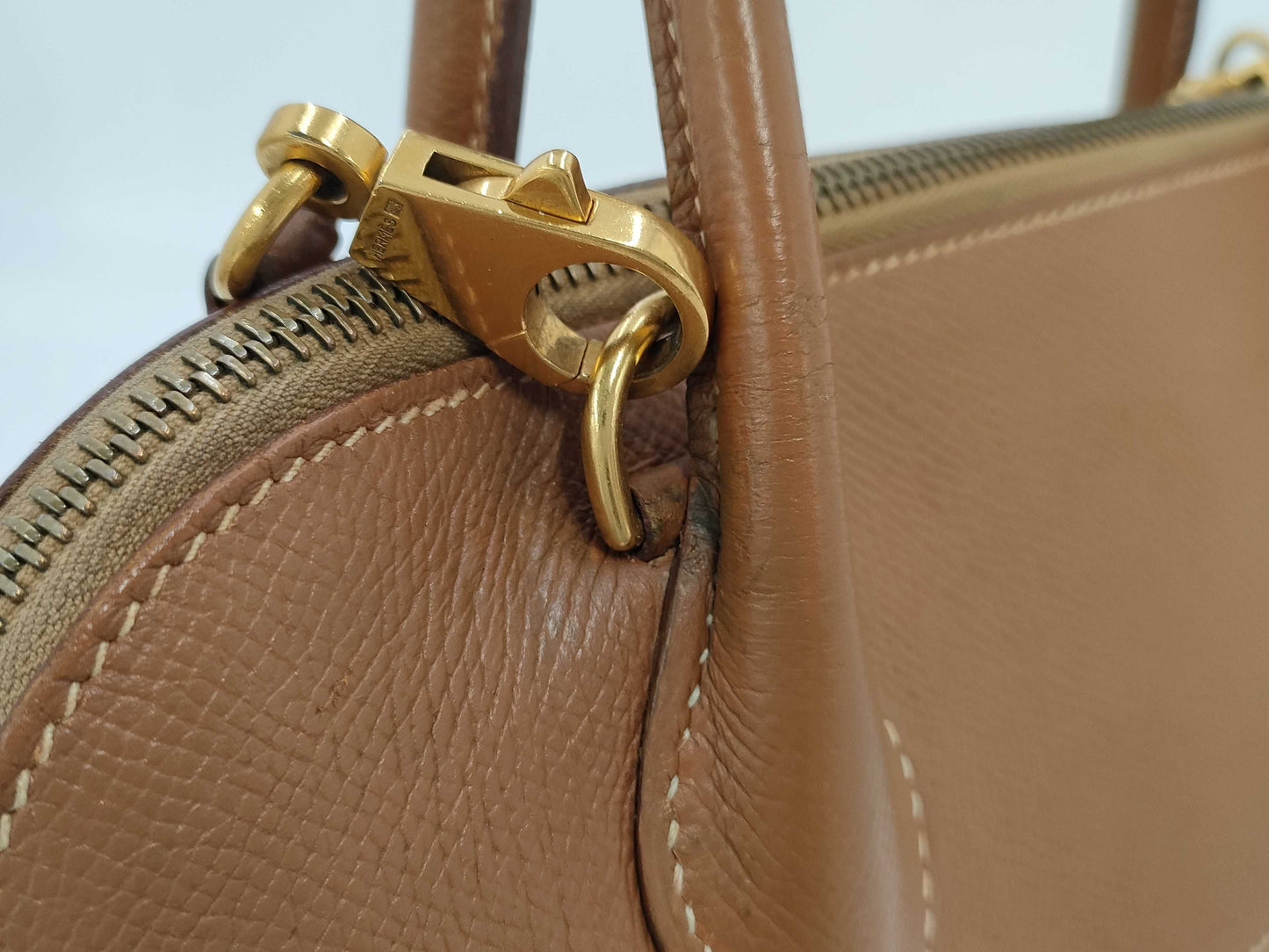 HERMES Bolide 35 2-way shoulder bag/handbag in camel