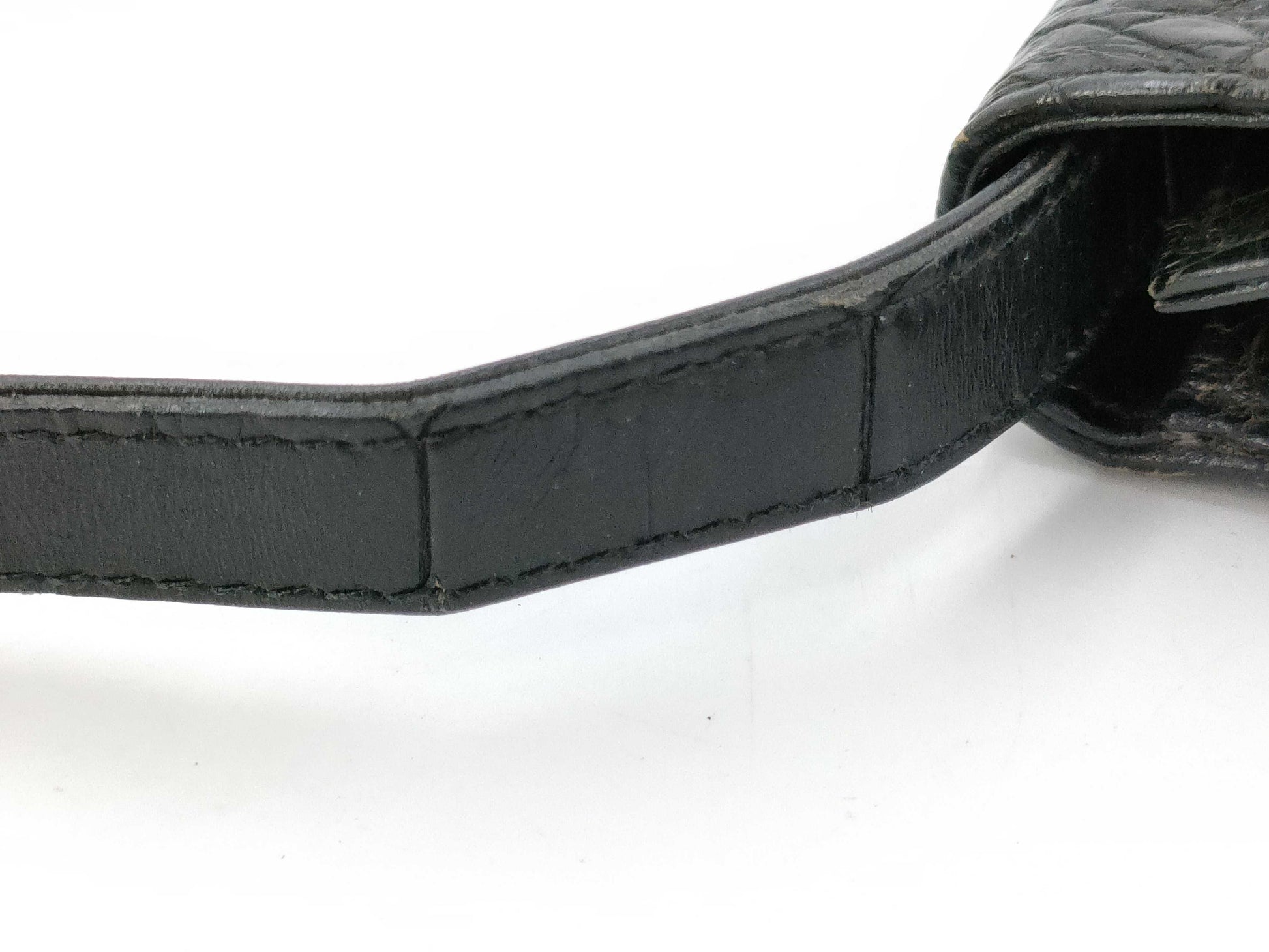 LOEWE LOEWE Anagram Croco Shoulder Bag