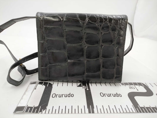 LOEWE LOEWE Anagram Crocodile Shoulder Bag