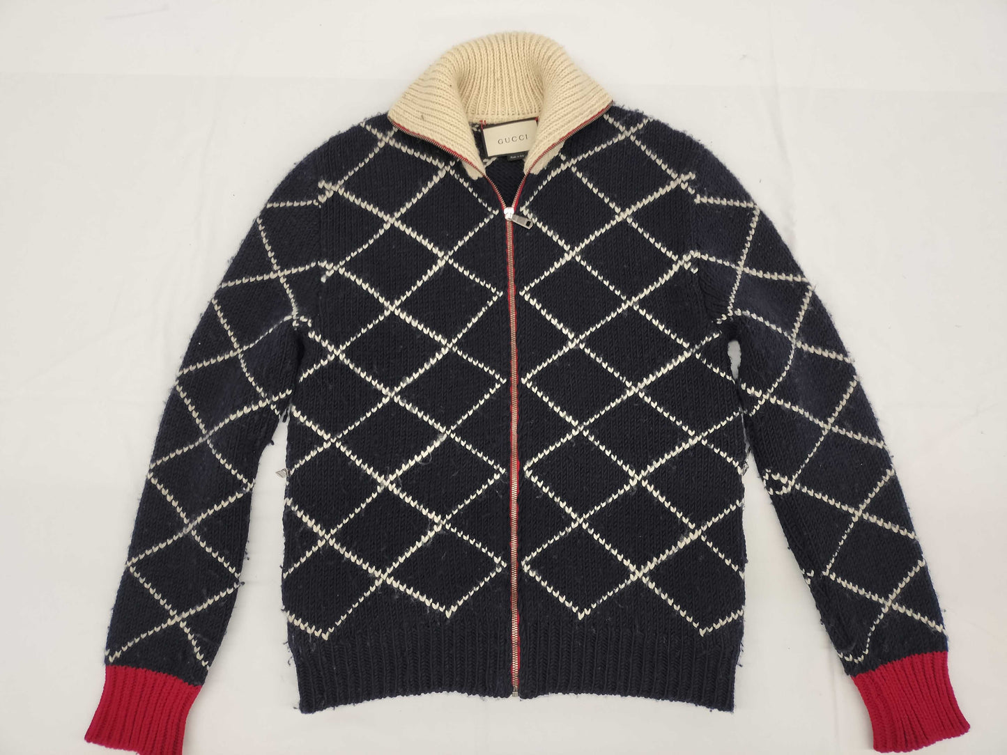 GUCCI Gucci Zip-Up Driver's Knit Men's SIZE S Top