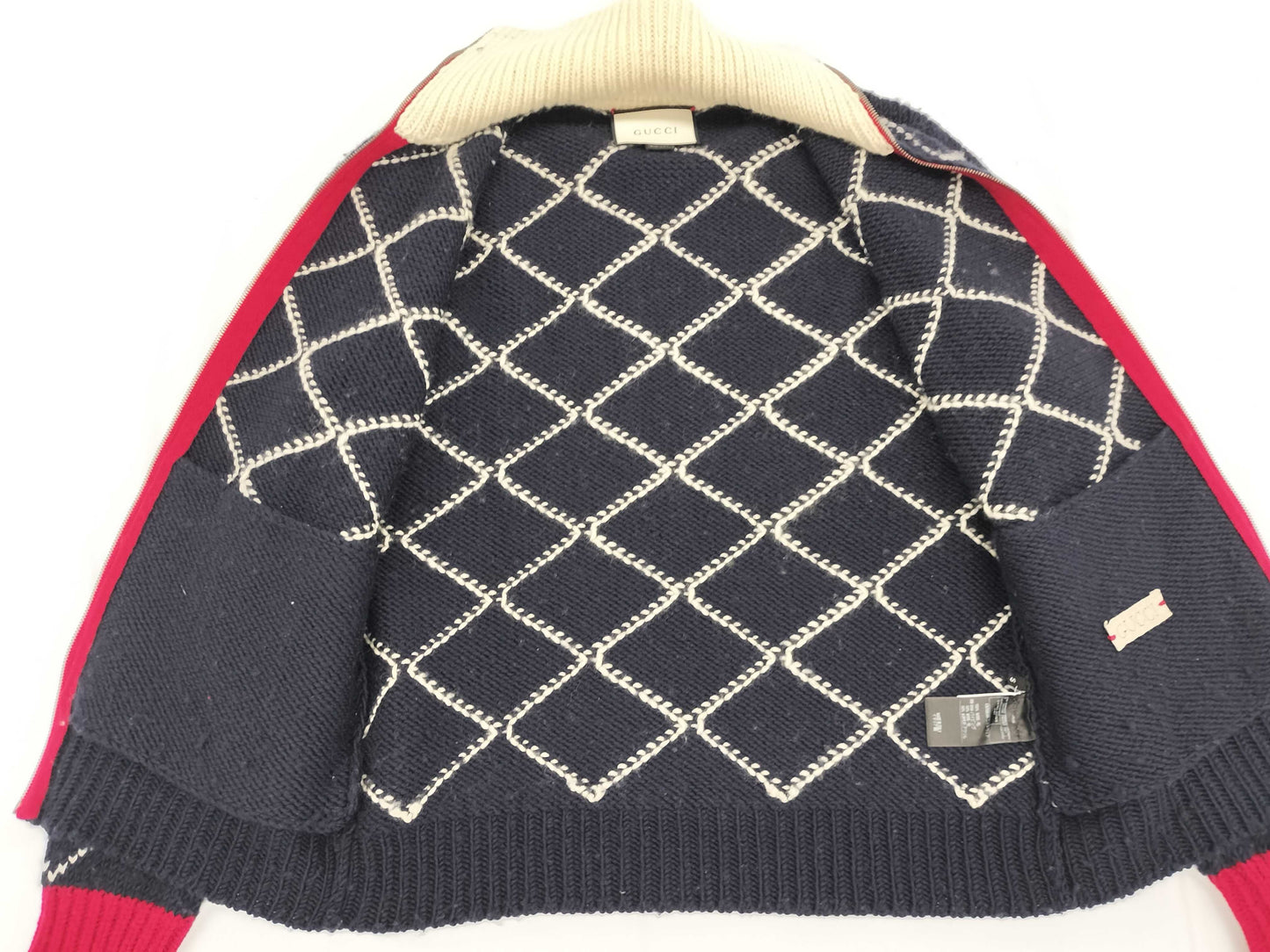 GUCCI Gucci Zip-Up Driver's Knit Men's SIZE S Top