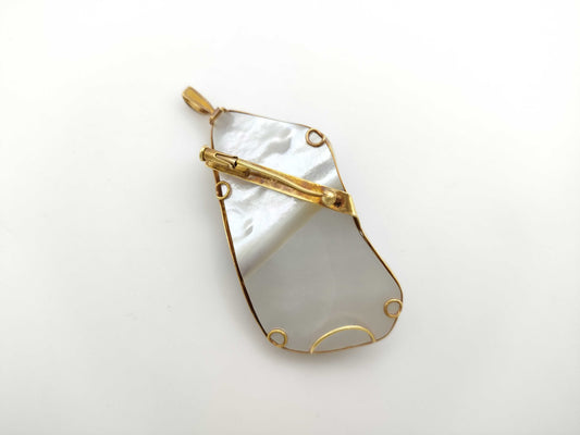 Mabe Pearl K18 21.8g Brooch