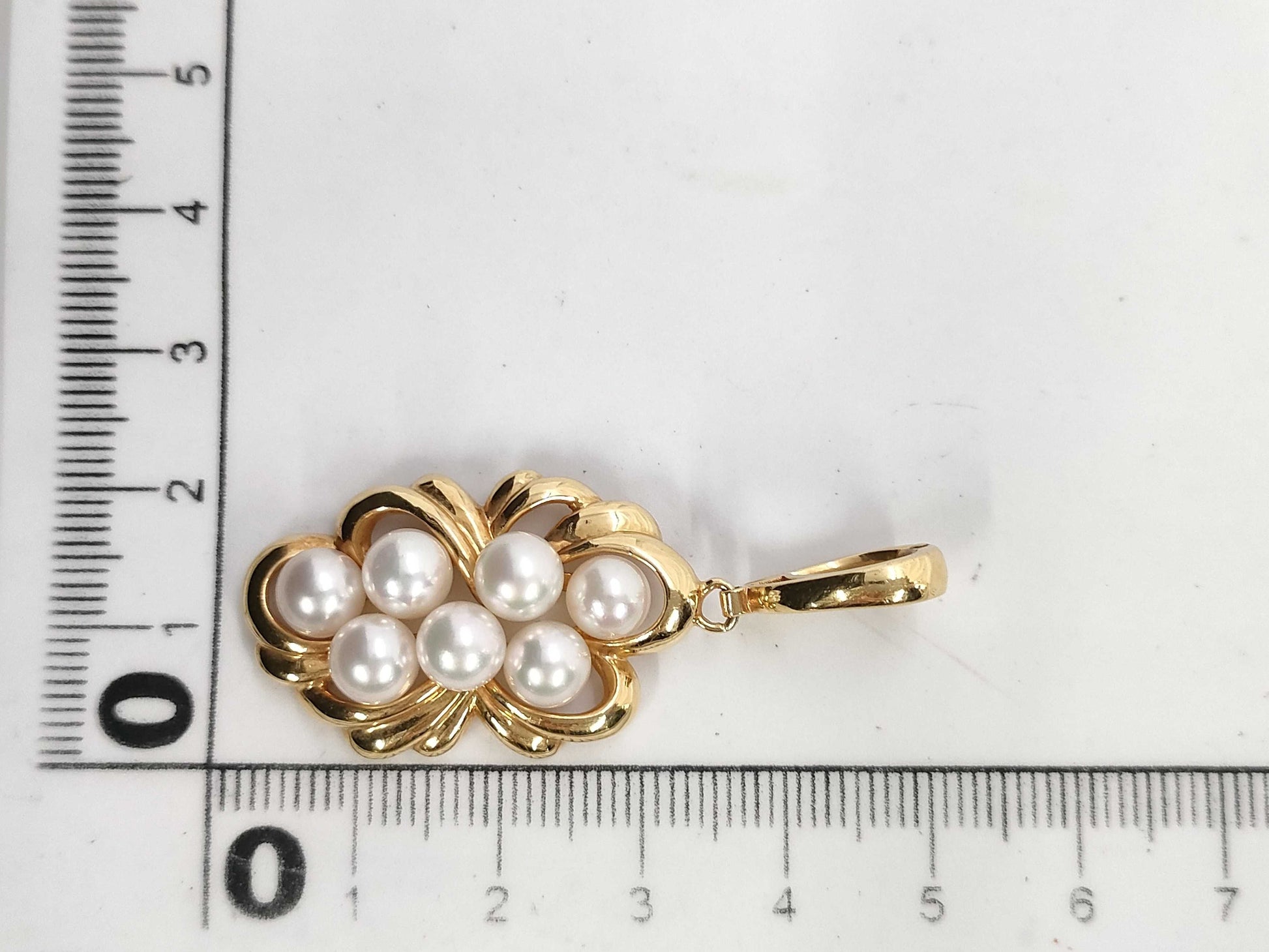 Pearl Diameter Approx. 5.5-5.9mm K18 8.2g Pendant Top