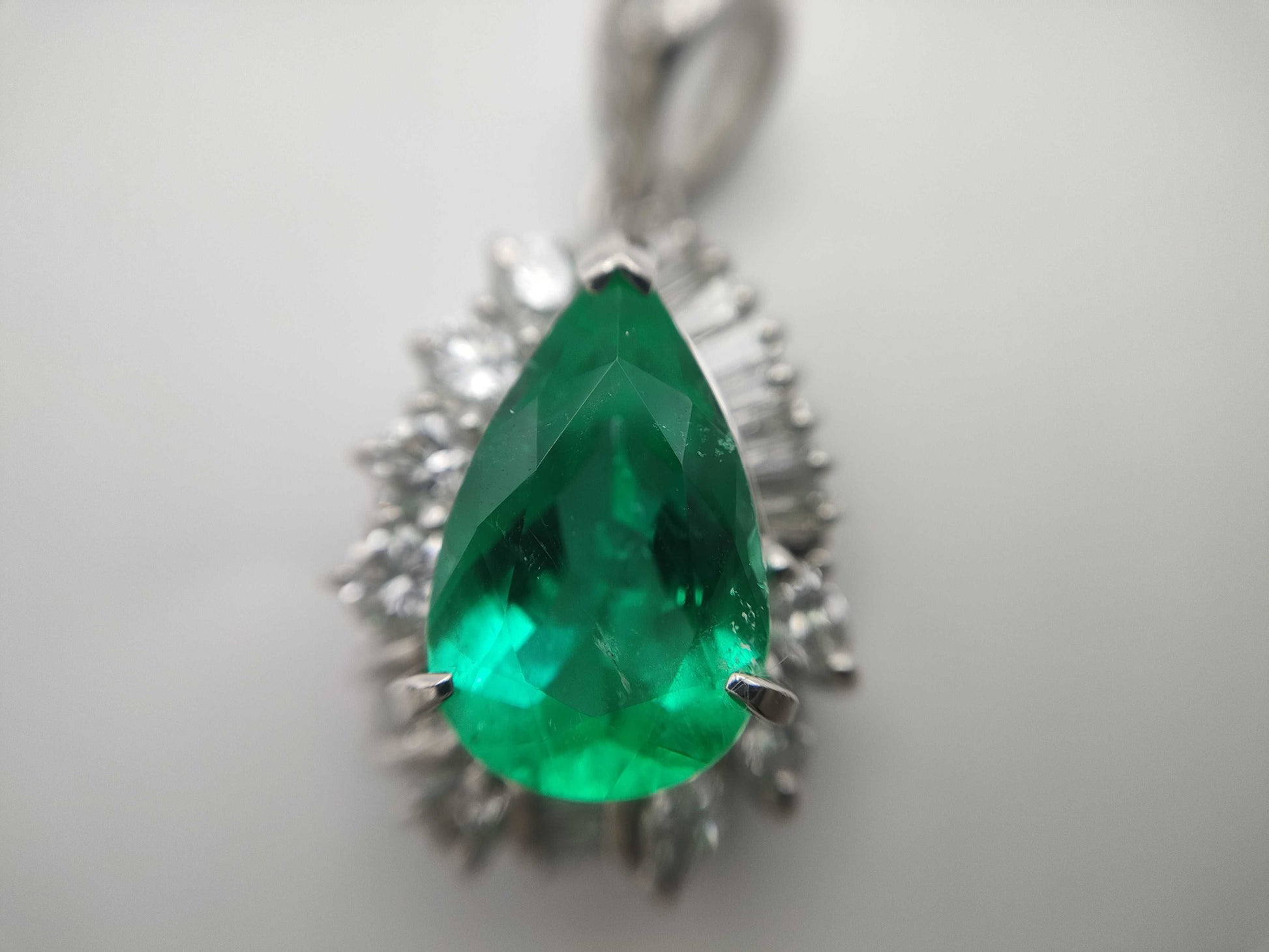 E4.50ct D1.44ct Pt900 9.4g Pendant Top