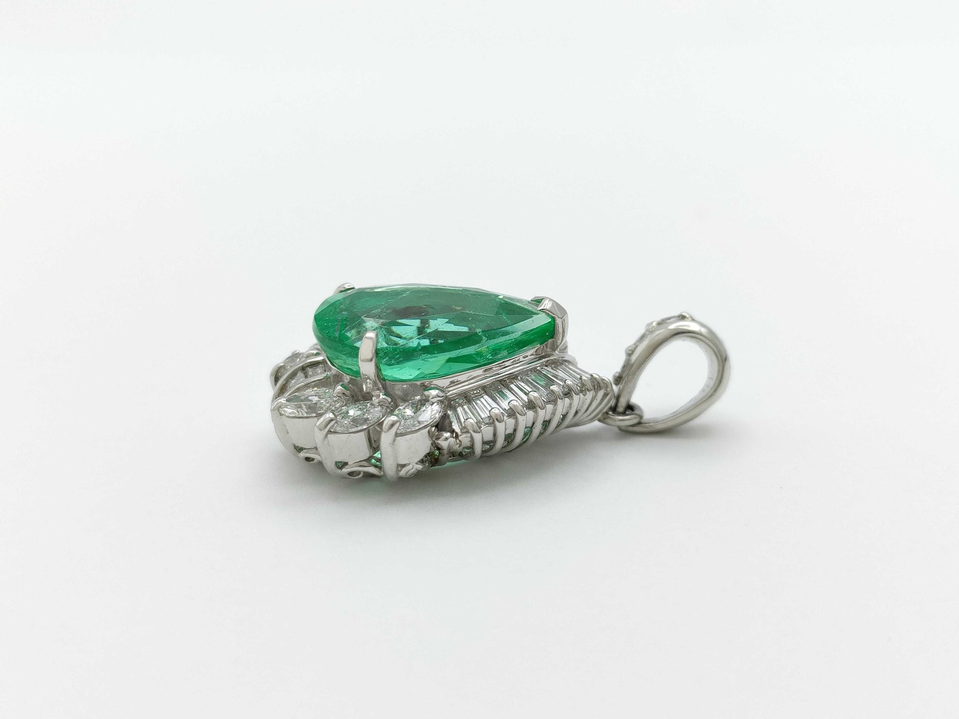 E4.50ct D1.44ct Pt900 9.4g Pendant Top
