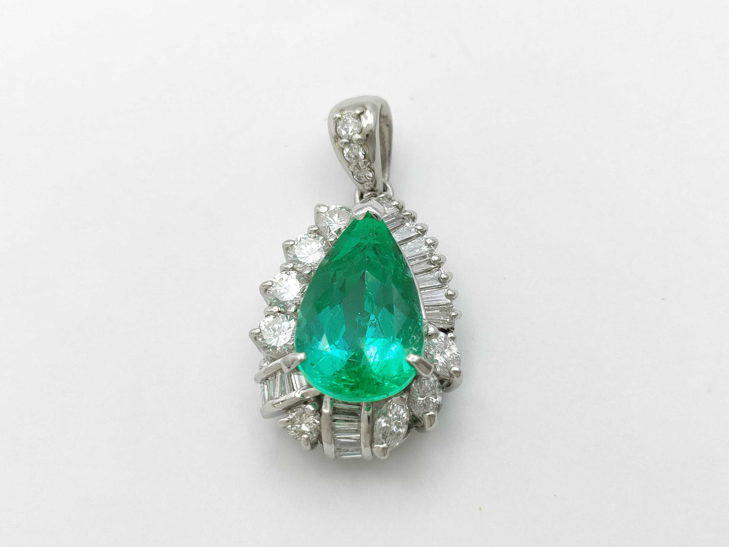 E4.50ct D1.44ct Pt900 9.4g Pendant Top