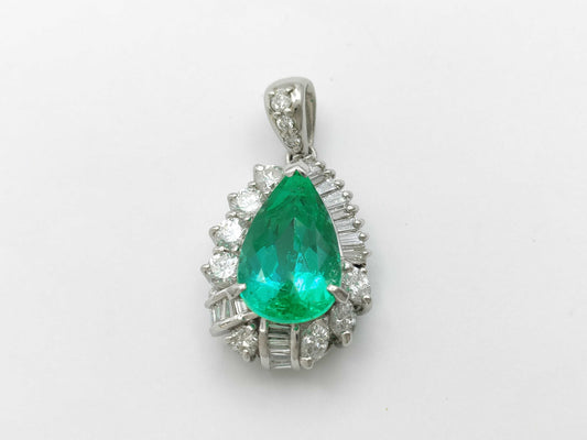 E4.50ct D1.44ct Pt900 9.4g Pendant Top