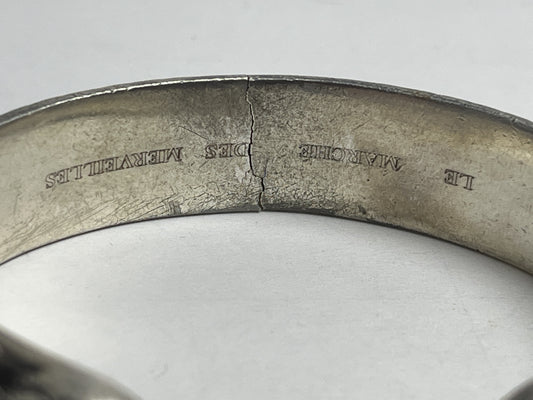 GUCCI Arabesque Cat Head Bangle Stone Bracelet/Bangle