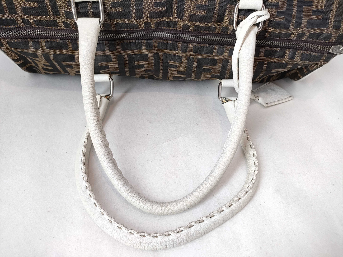 FENDI Zucca Boston Bag