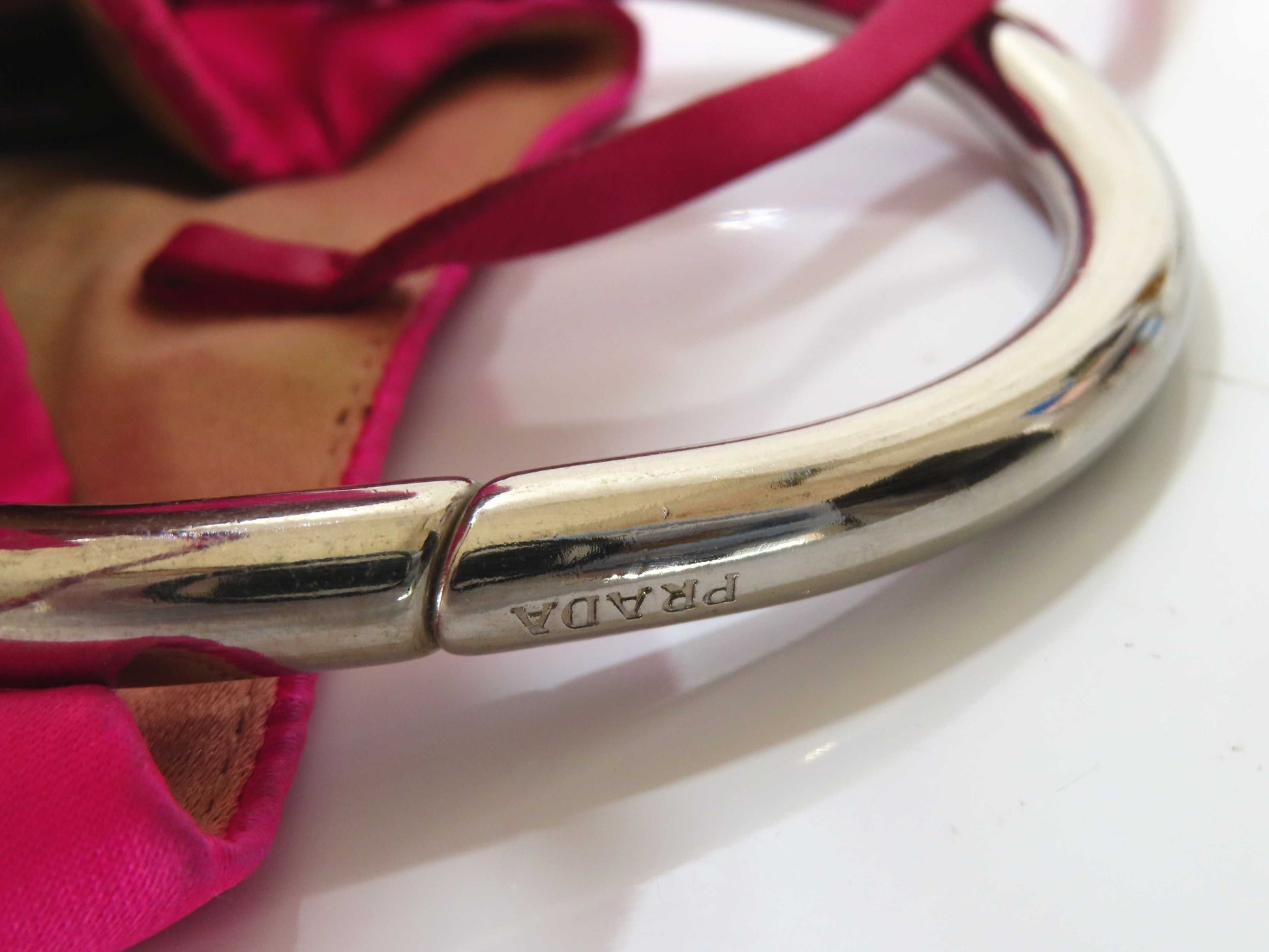 PRADA Nylon Mini Bag Metal Handle Pink Bag