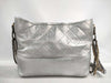 CHANEL Gabriel Chain Shoulder Bag in Silver Leather