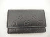 GUCCI Guccissima 6-Key Case, Black, 138093, Key Case/Key Holder