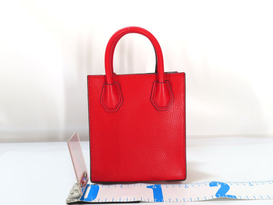 Michael Kors Mercer 2-Way Handbag in Bright Red Leather